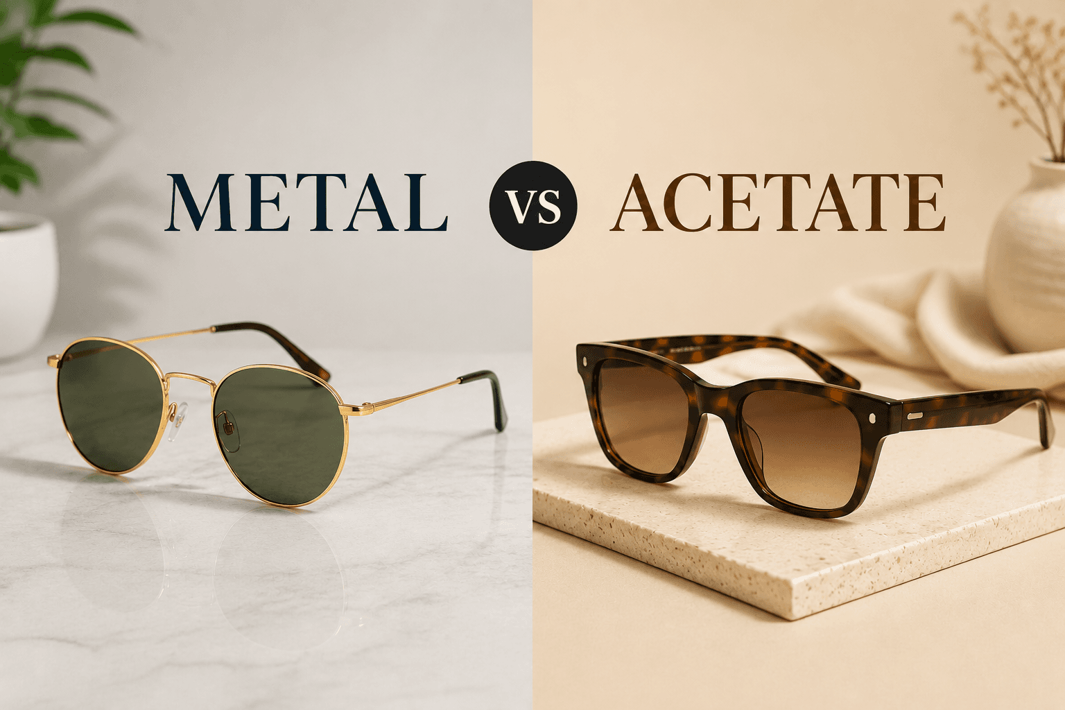 Metal vs Acetate Sunglasses: Which Frame Looks More Premium?